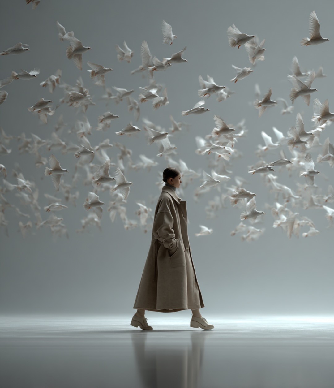 Luxury Long Coat Editorial